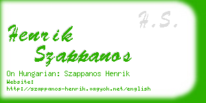 henrik szappanos business card